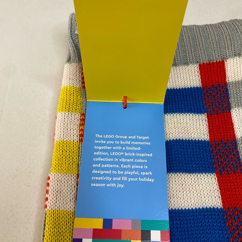 Lego x Target Knit Holiday Christmas Stocking New With Tags 2021 - Picture 4 of 6